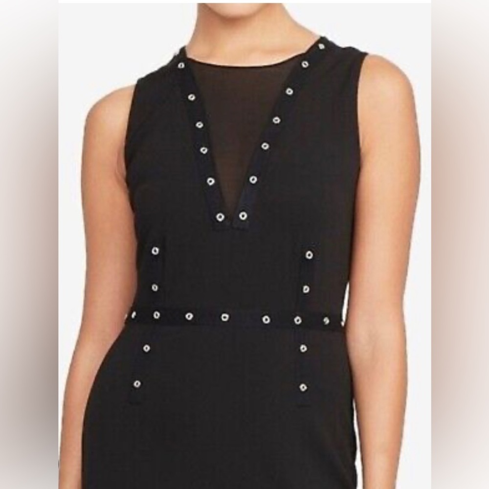 ✨⚡️💥 Rachel Roy  Embellished Mesh Sheath  Dress, Size L